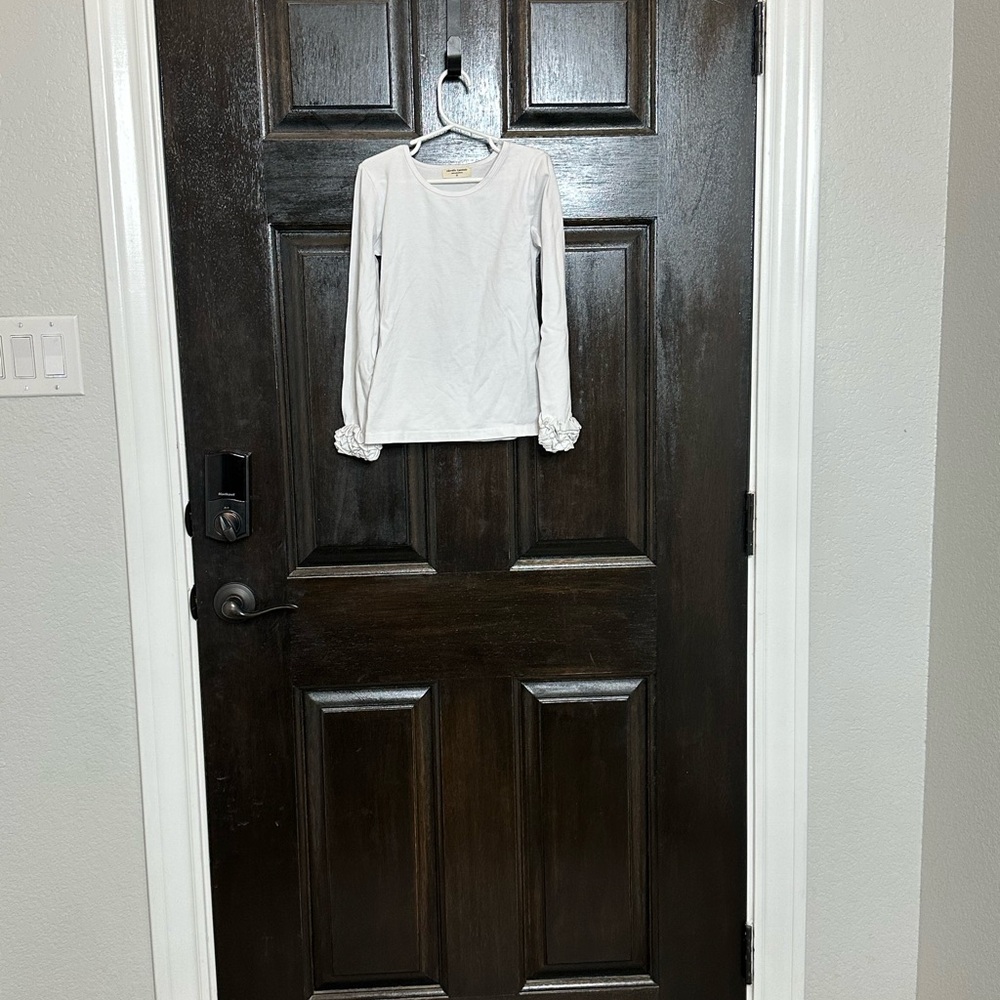 Adorable Essentials Icing Ruffle Cuff Shirt Size 8